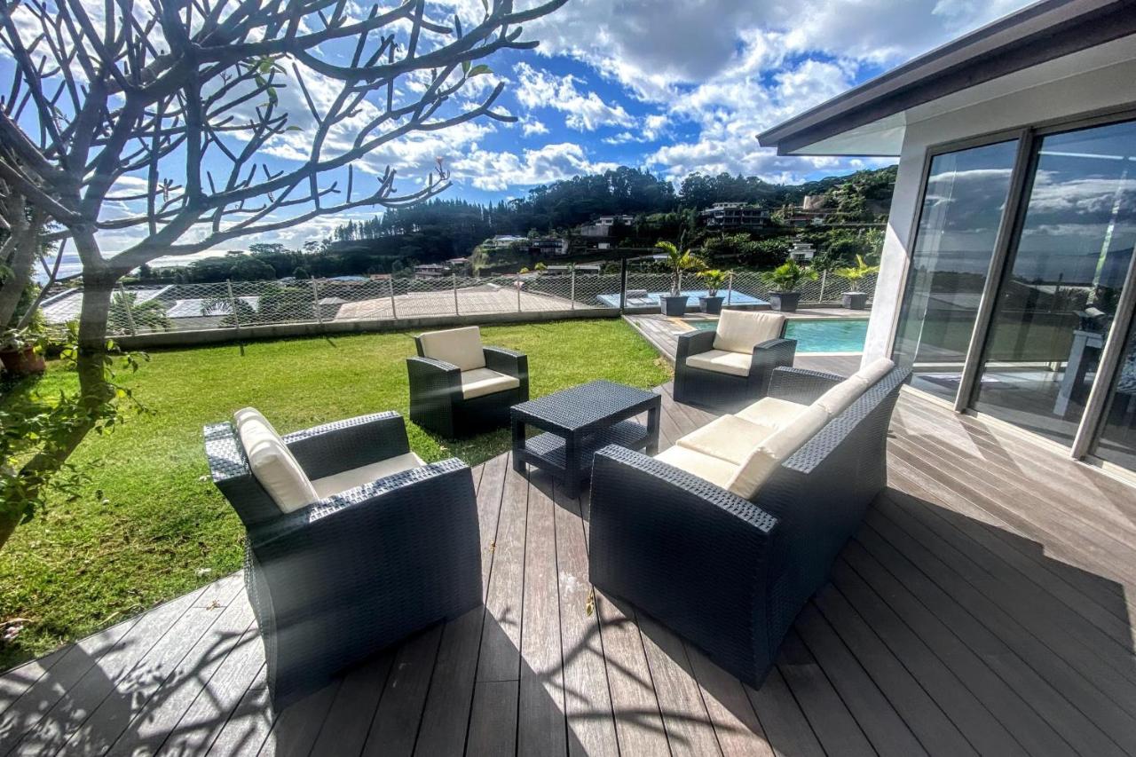 Villa Tiki Wonderfull Sea View Punaauia  Luaran gambar