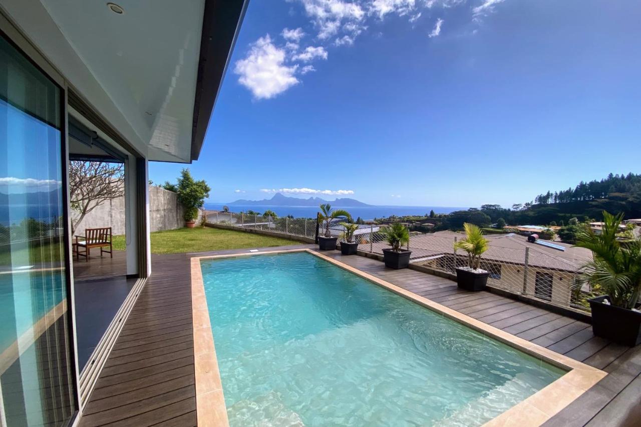 Villa Tiki Wonderfull Sea View Punaauia  Luaran gambar