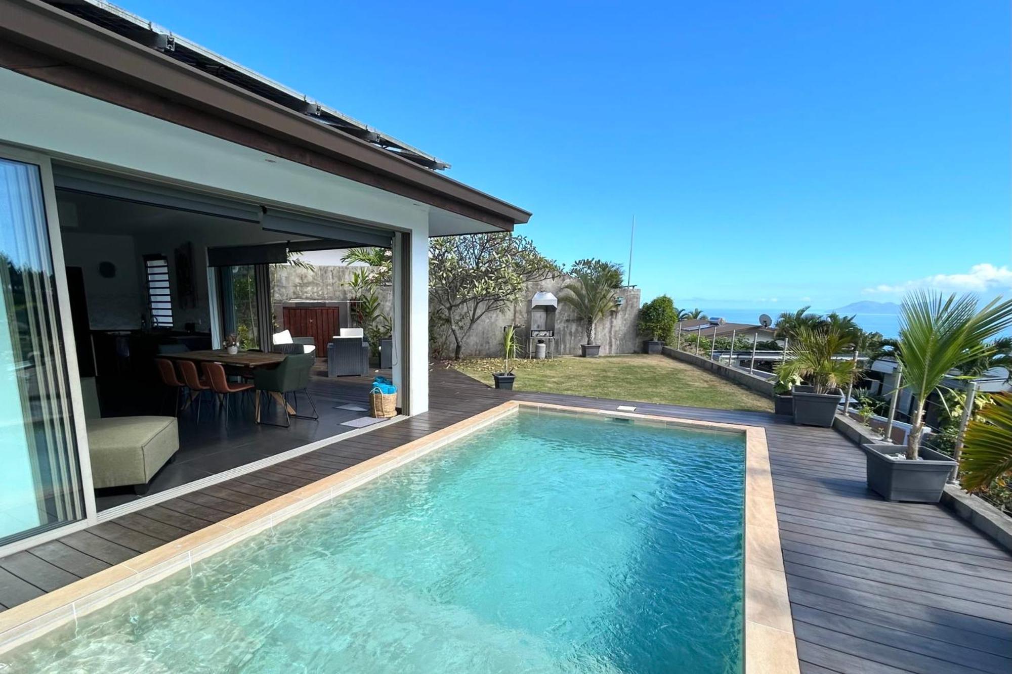 Villa Tiki Wonderfull Sea View Punaauia  Luaran gambar